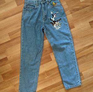 Vintage Kids Straight Leg Looney Tunes Jeans